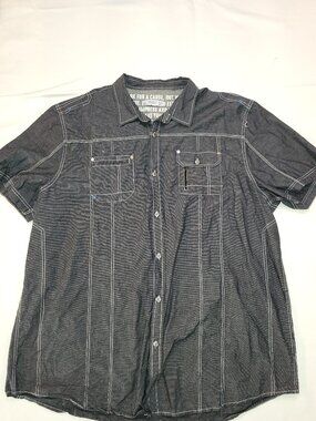 PROJEK RAW Men’s 2XT Graphic T-Shirt Gray Casual Big & Tall Short Sleeve Tee